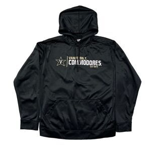 J2 Sport Sweatshirt Men's Large Black Vanderbilt Commodores Performance Hoodie